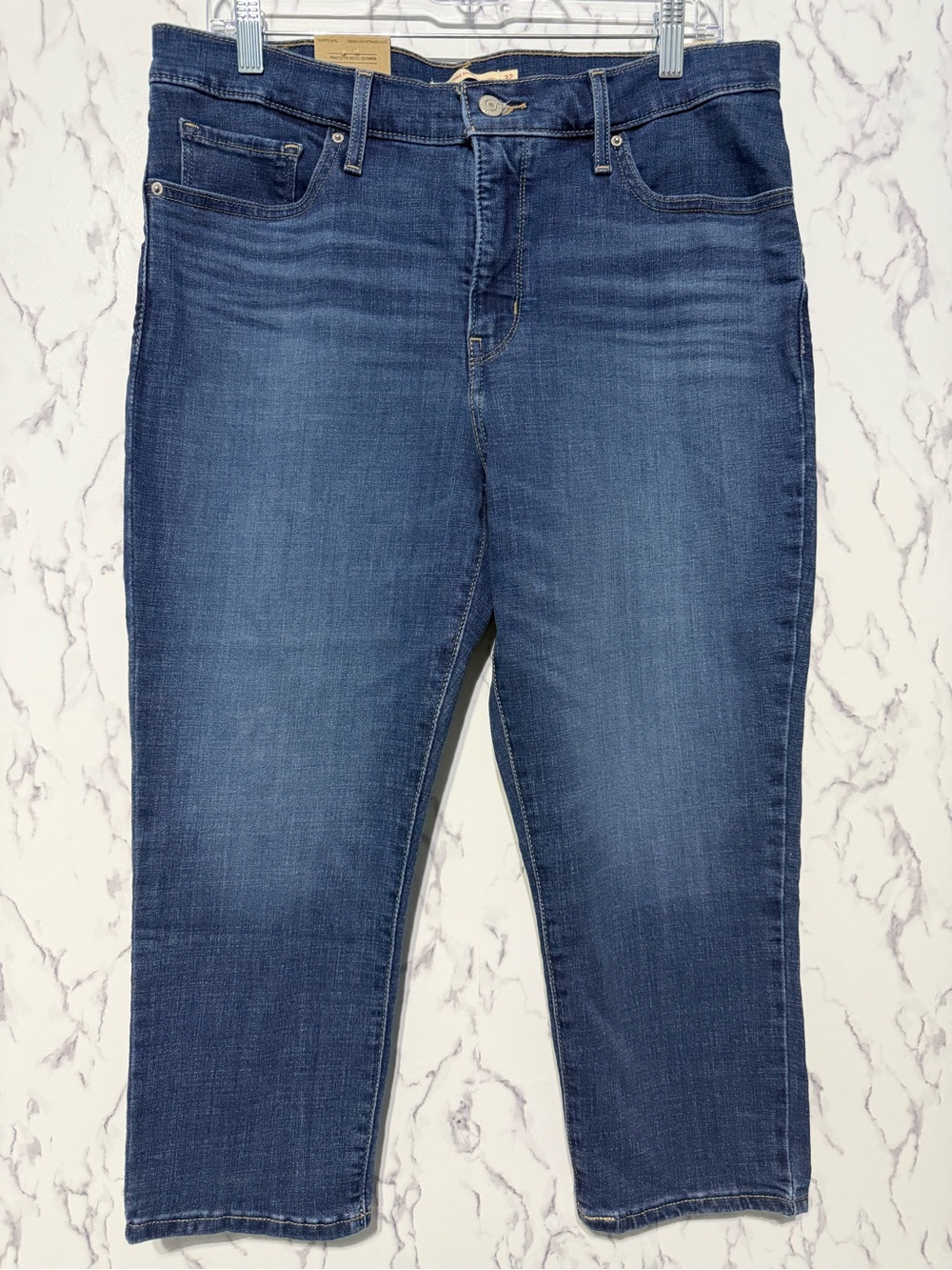 Levi’s 311 Shaping Skinny Capri Jeans Women’s Size 14/32 Dark Wash NWT Mid Rise